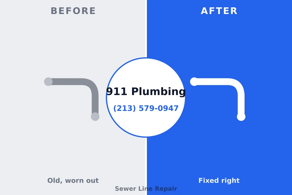 Before and after: plumbing company Worthington, OH